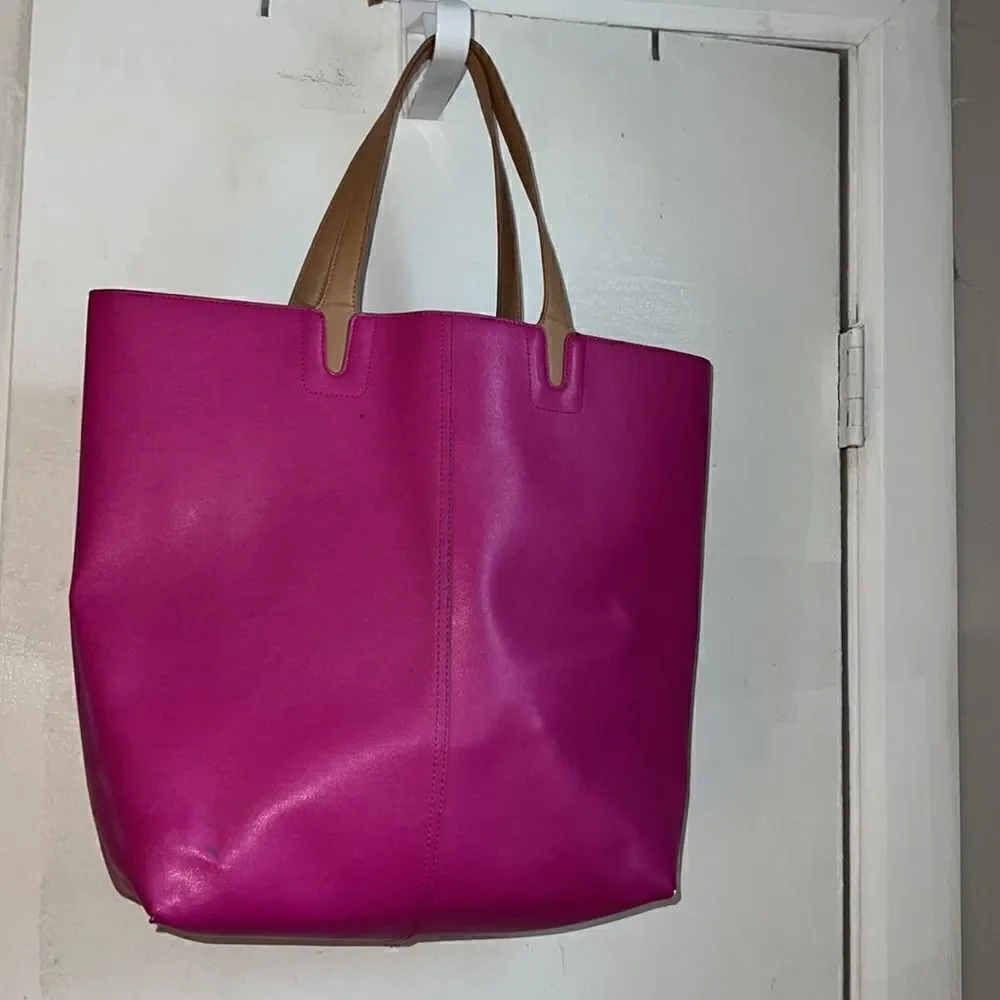 VICTORIA’S SECRET Barbie Pink Faux Leather Tote Bag